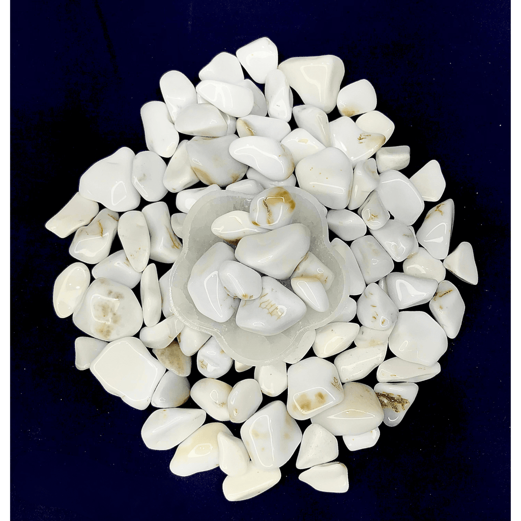 Cacholong Opal Tumbled Stone - AEORA ROCKS INDIA - Healing Crystals superstore