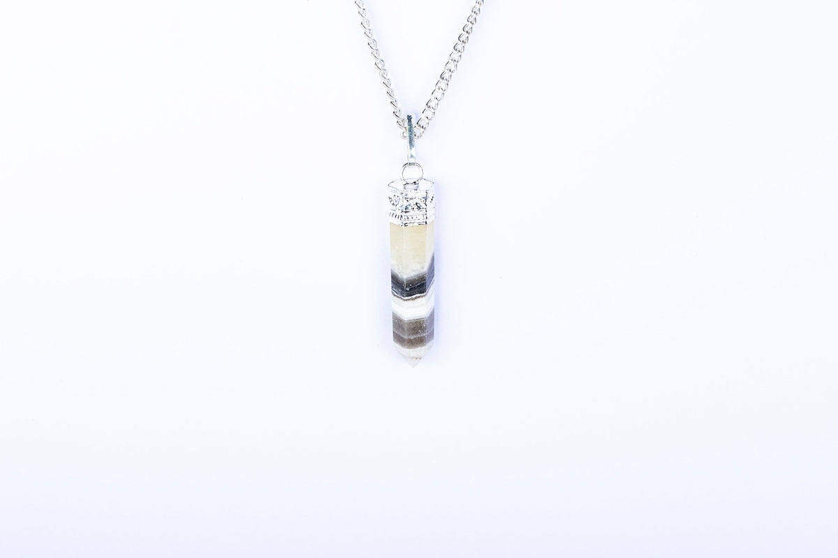 Calcite Single Point Pendant - AEORA ROCKS INDIA - Healing Crystals superstore