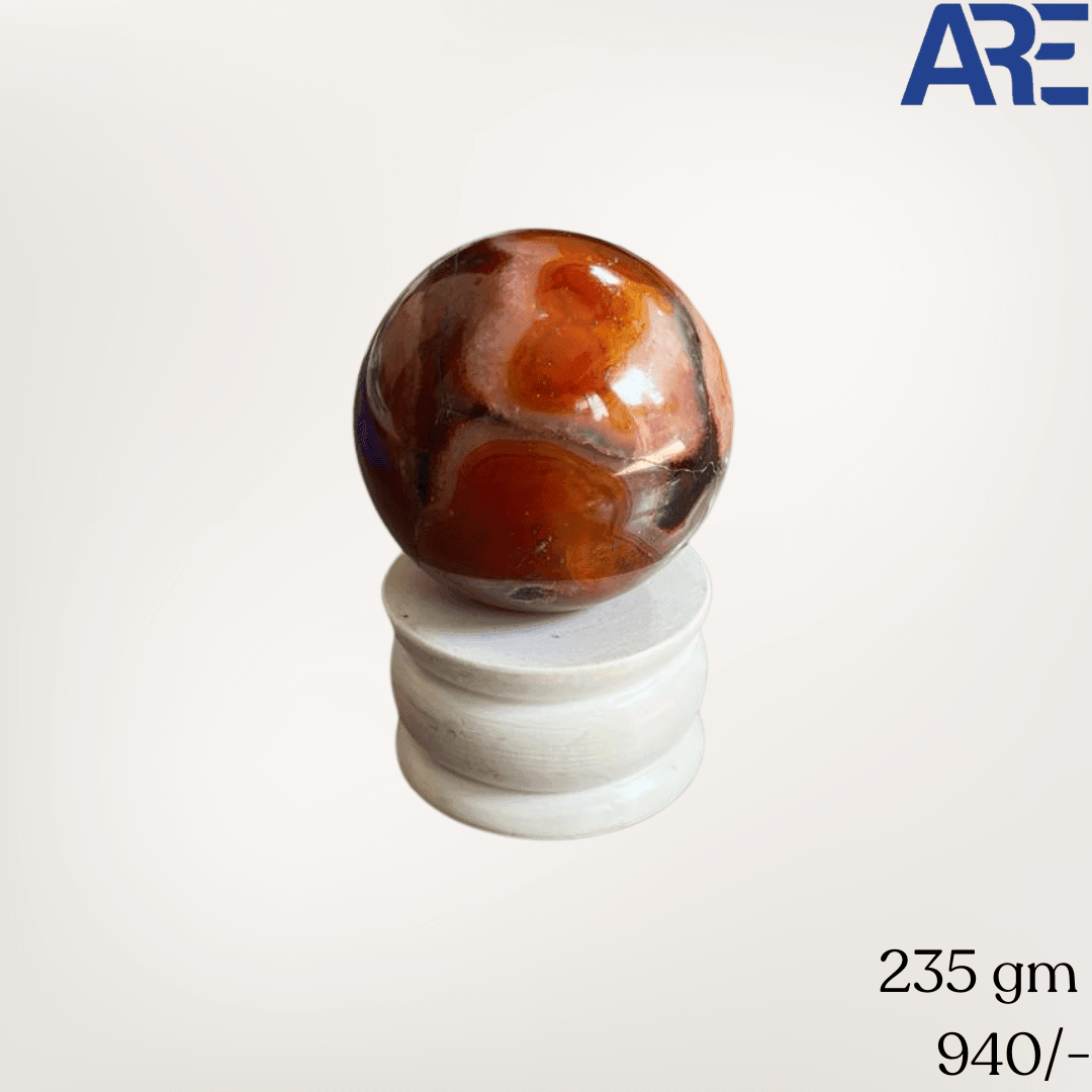 Carnelian Sphere - AEORA ROCKS INDIA - Healing Crystals superstore