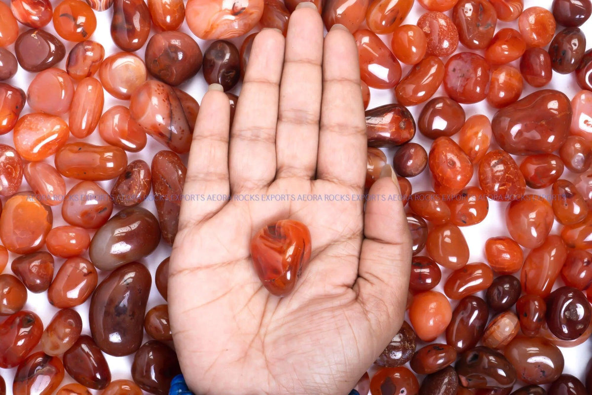 Carnelian Tumbled Stone in India - Aeora Rocks - AEORA ROCKS INDIA - Healing Crystals superstore