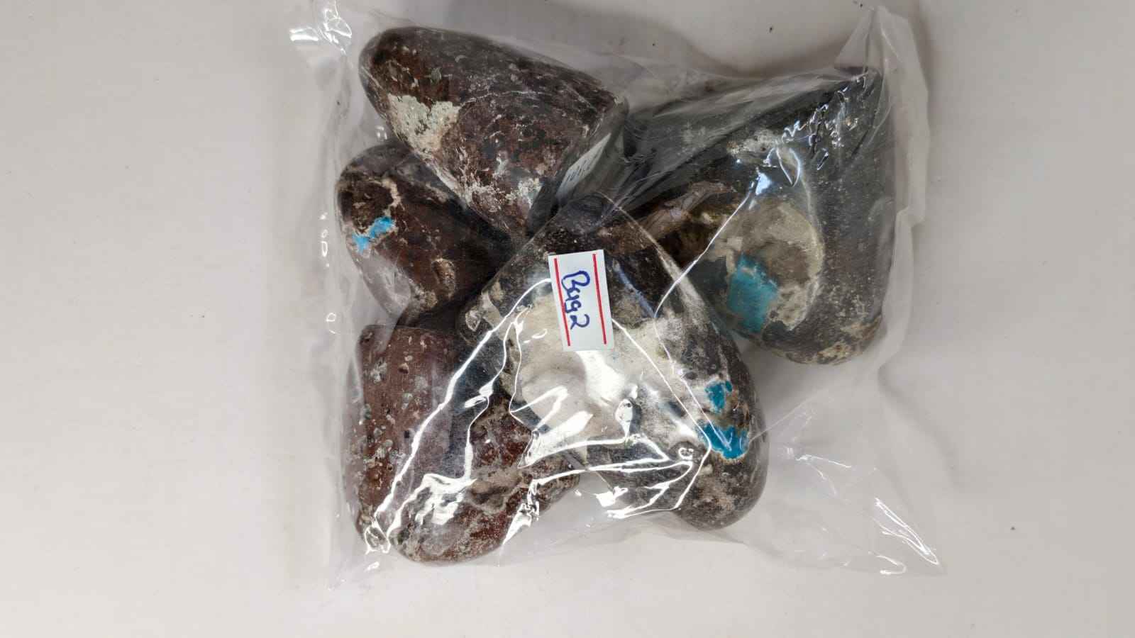 CAVANSITE FREEFORM STONES-1KG -BAG 2