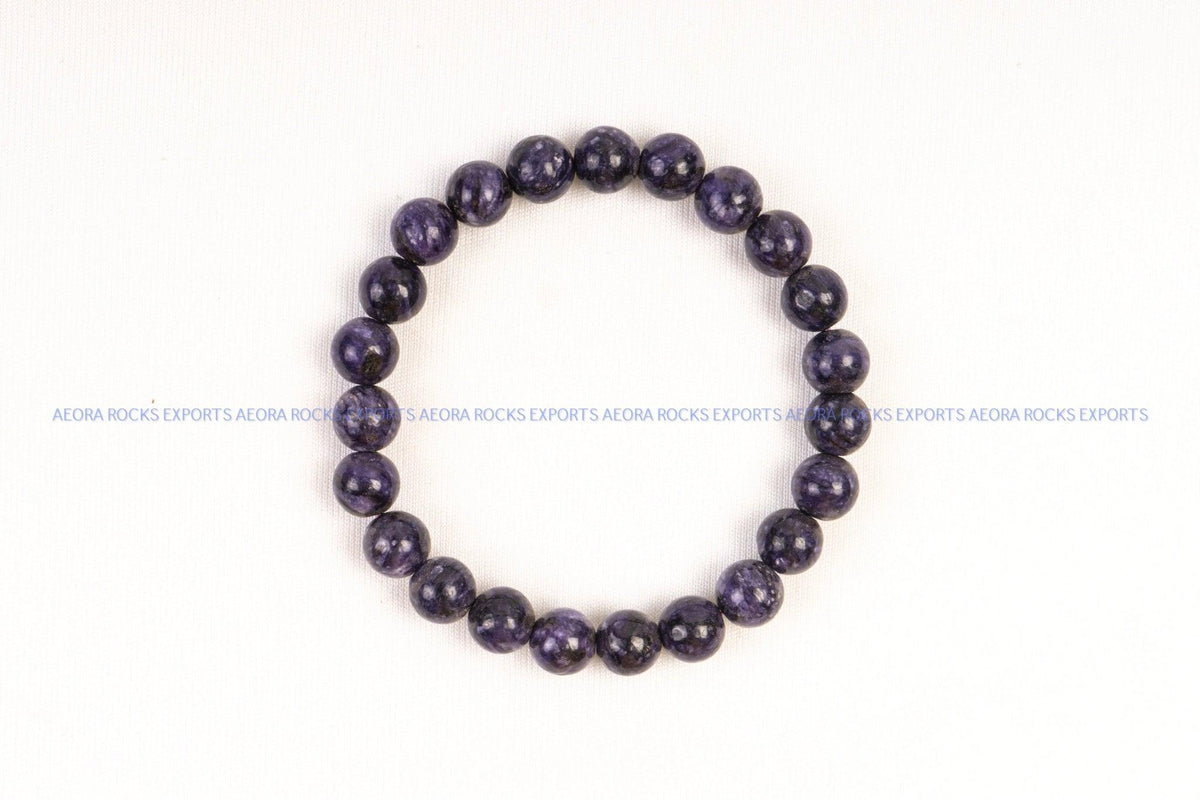Charoite Bead Bracelet in India - Aeora Rocks - AEORA ROCKS INDIA - Healing Crystals superstore