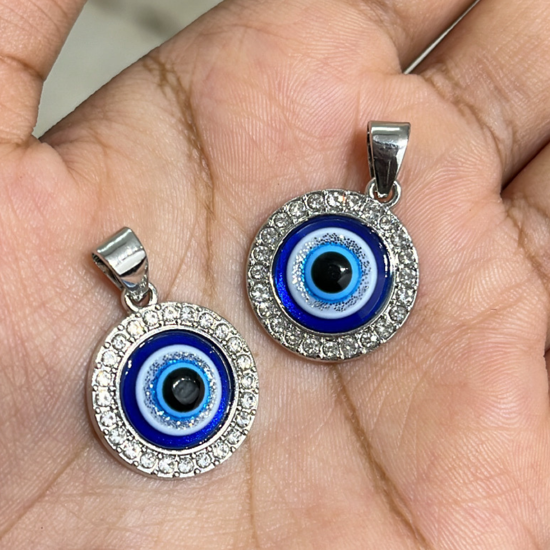 Evil Eye Circle Pendant