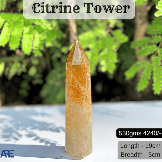 Citrine Tower - AEORA ROCKS INDIA - Healing Crystals superstore