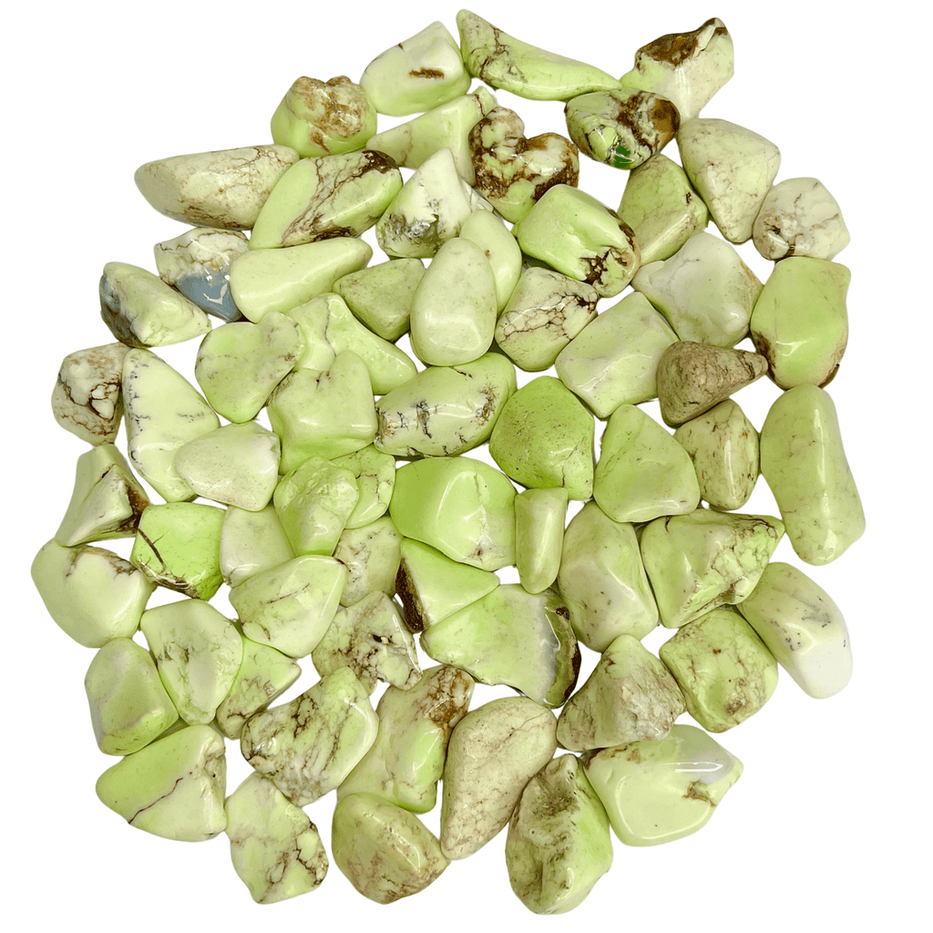 Citron Chrysoprase Tumbled Stone - AEORA ROCKS INDIA - Healing Crystals superstore