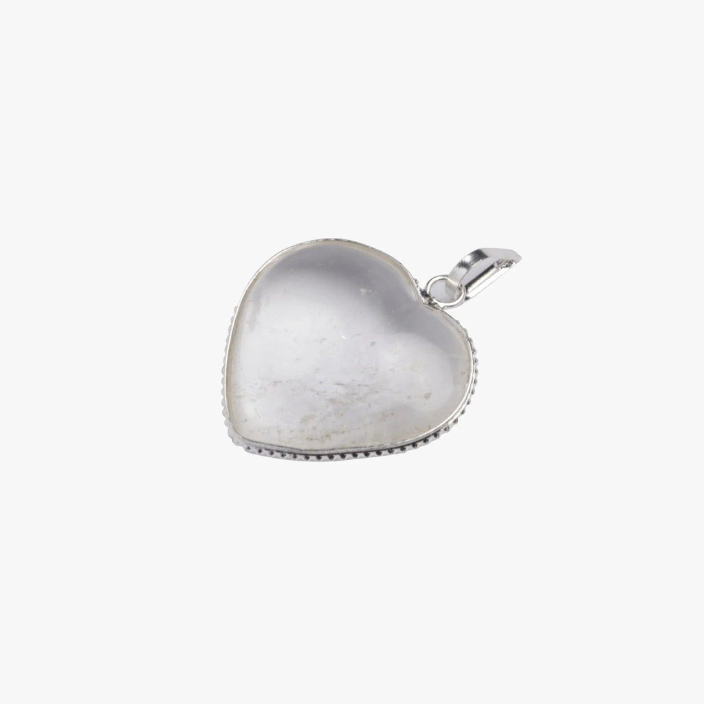 Clear Quartz Heart Pendant in India - Aeora Rocks - AEORA ROCKS INDIA - Healing Crystals superstore