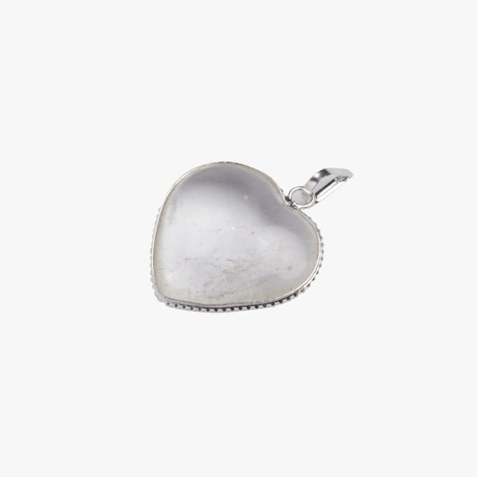 Clear Quartz Heart Pendant in India - Aeora Rocks - AEORA ROCKS INDIA - Healing Crystals superstore