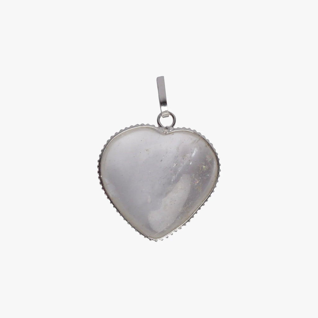 Clear Quartz Heart Pendant in India - Aeora Rocks - AEORA ROCKS INDIA - Healing Crystals superstore