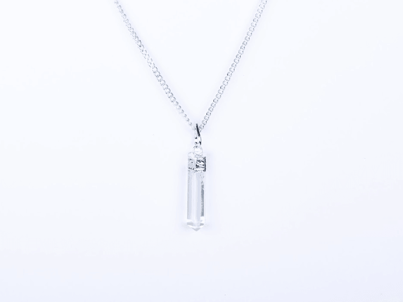 Clear Quartz Single Point Pendant - AEORA ROCKS INDIA - Healing Crystals superstore