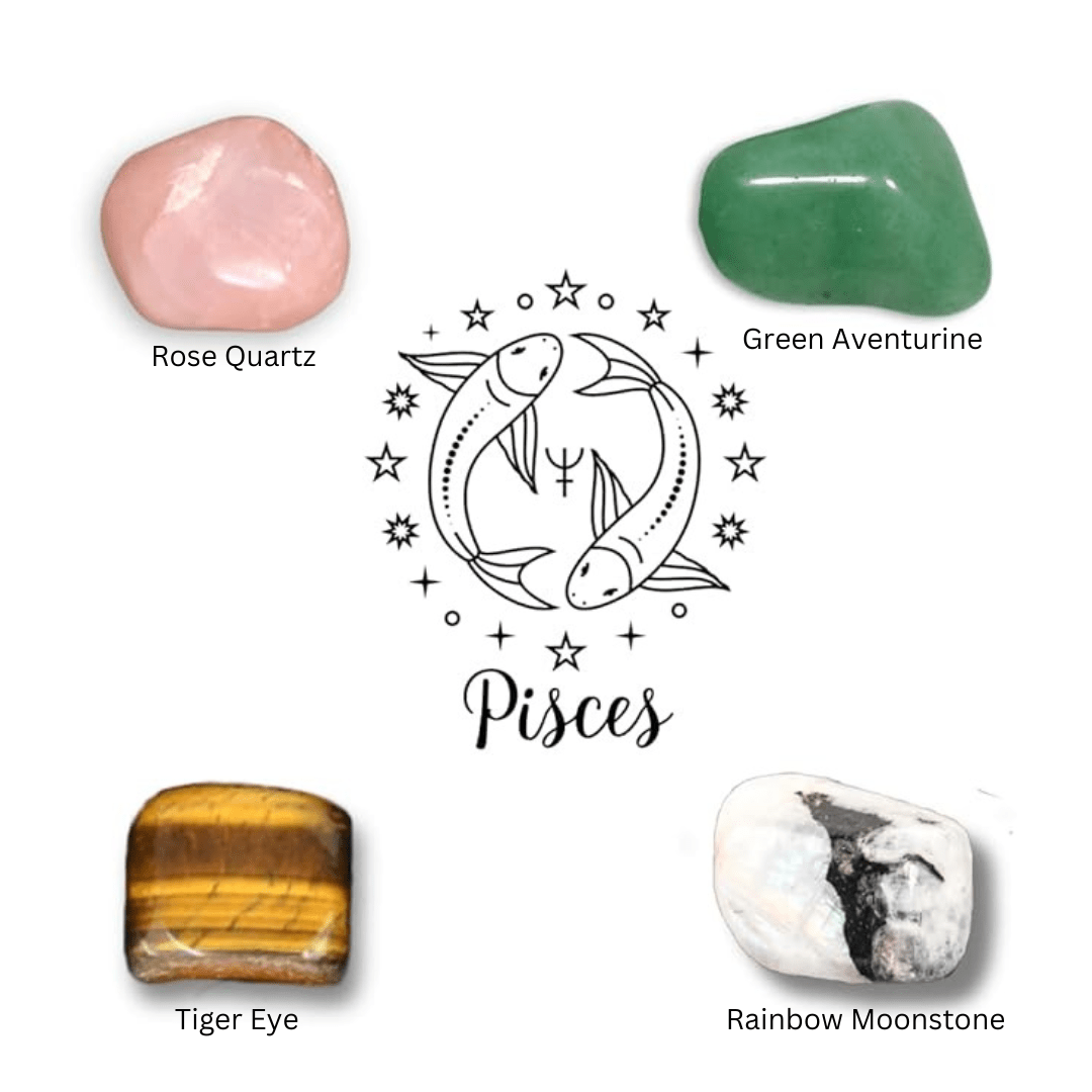 CRYSTALS AS PER ZODIAC - PISCES - AEORA ROCKS INDIA - Healing Crystals superstore