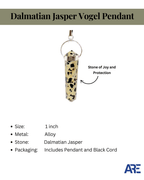 Dalmatian Jasper Vogel Pendant - AEORA ROCKS INDIA - Healing Crystals superstore