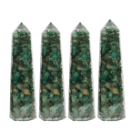 Dark Green Aventurine Orgonite Tower - AEORA ROCKS INDIA - Healing Crystals superstore