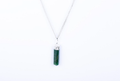Dark Green Aventurine Single Point Pendant - AEORA ROCKS INDIA - Healing Crystals superstore