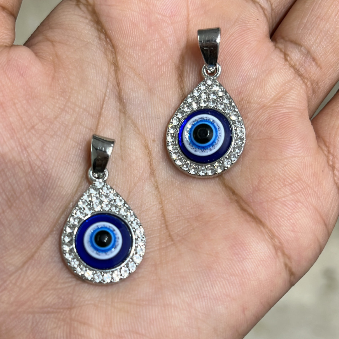 Evil Eye Drop Shaped Pendant