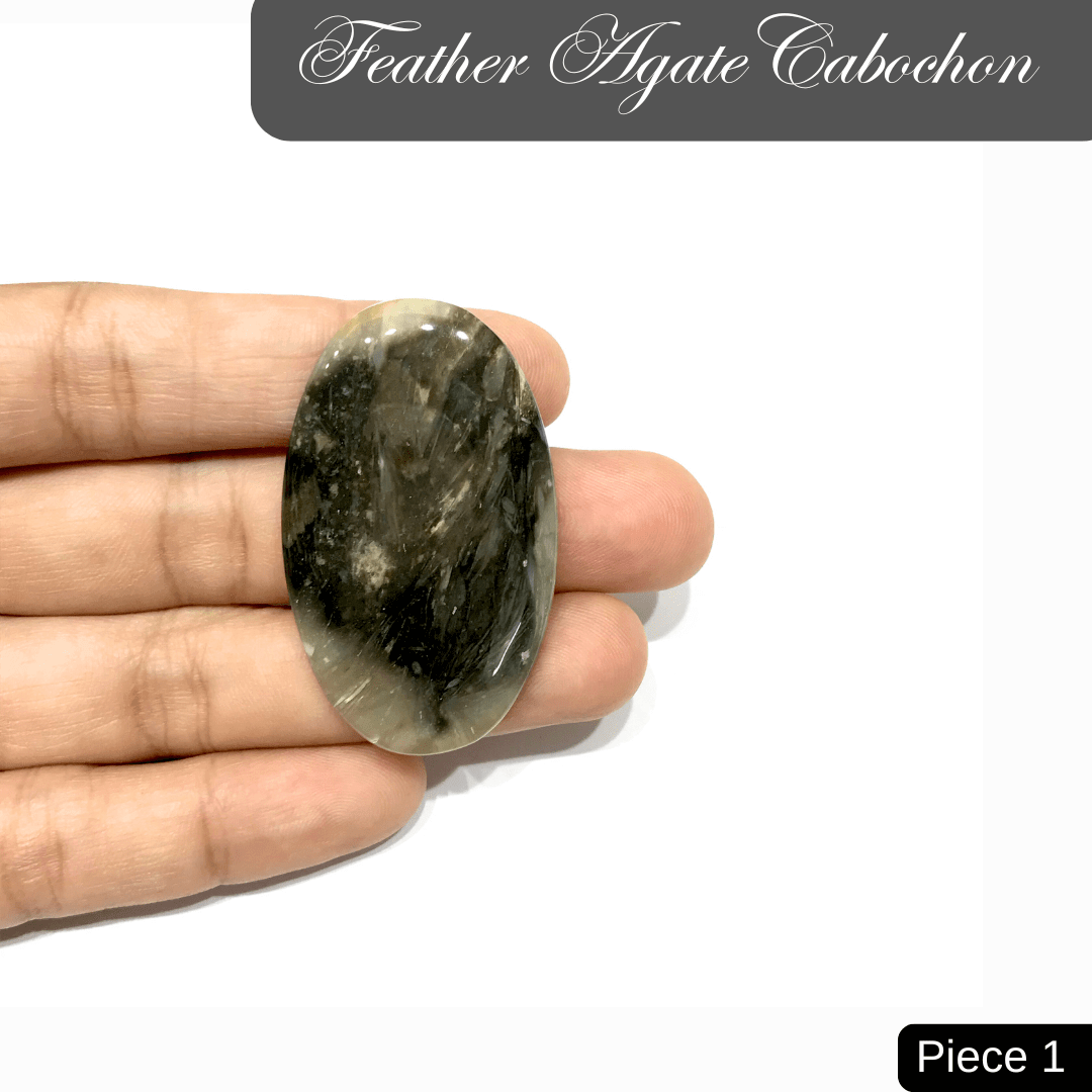 Feather Agate Cabochons - AEORA ROCKS INDIA - Healing Crystals superstore