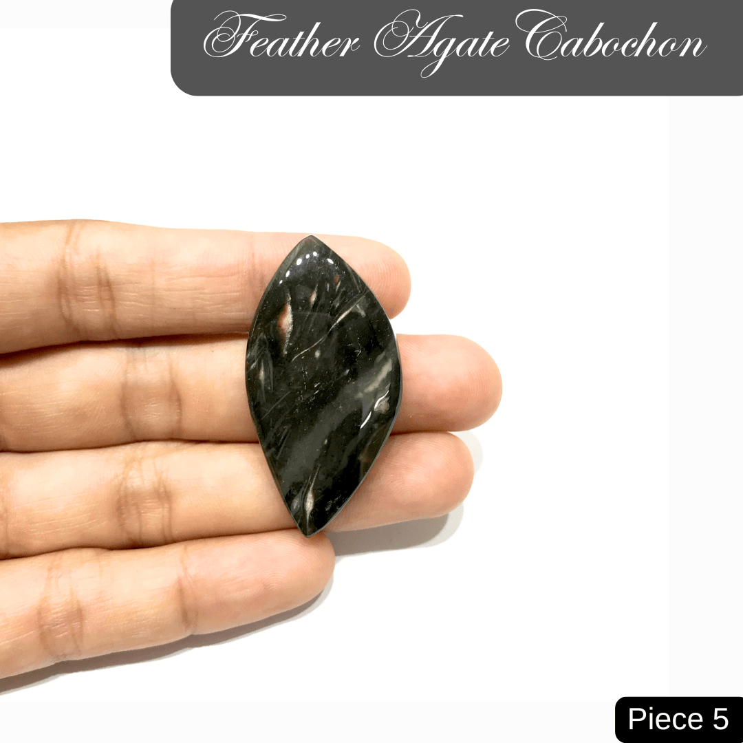 Feather Agate Cabochons - AEORA ROCKS INDIA - Healing Crystals superstore
