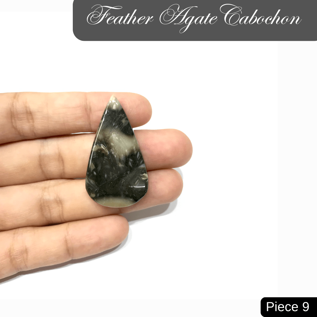Feather Agate Cabochons - AEORA ROCKS INDIA - Healing Crystals superstore