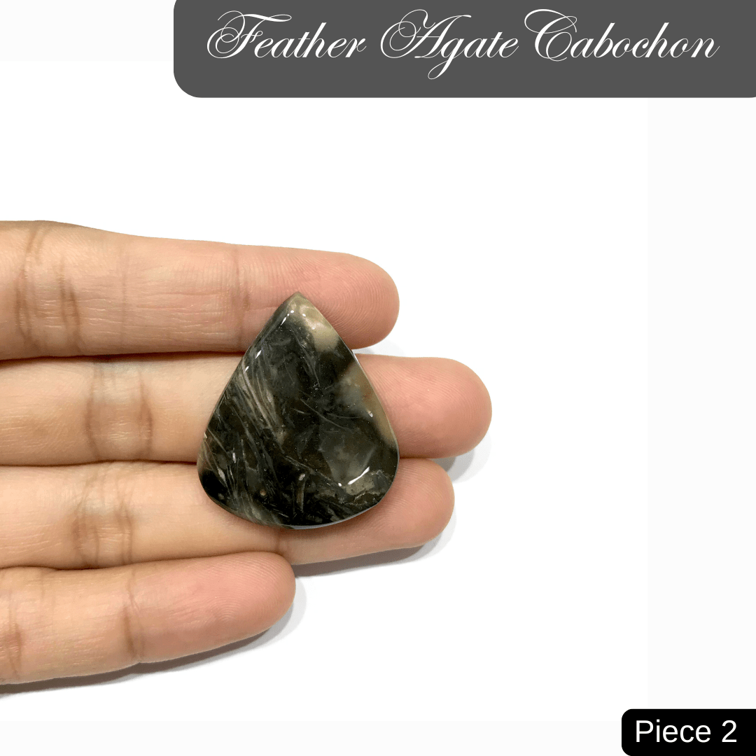 Feather Agate Cabochons - AEORA ROCKS INDIA - Healing Crystals superstore