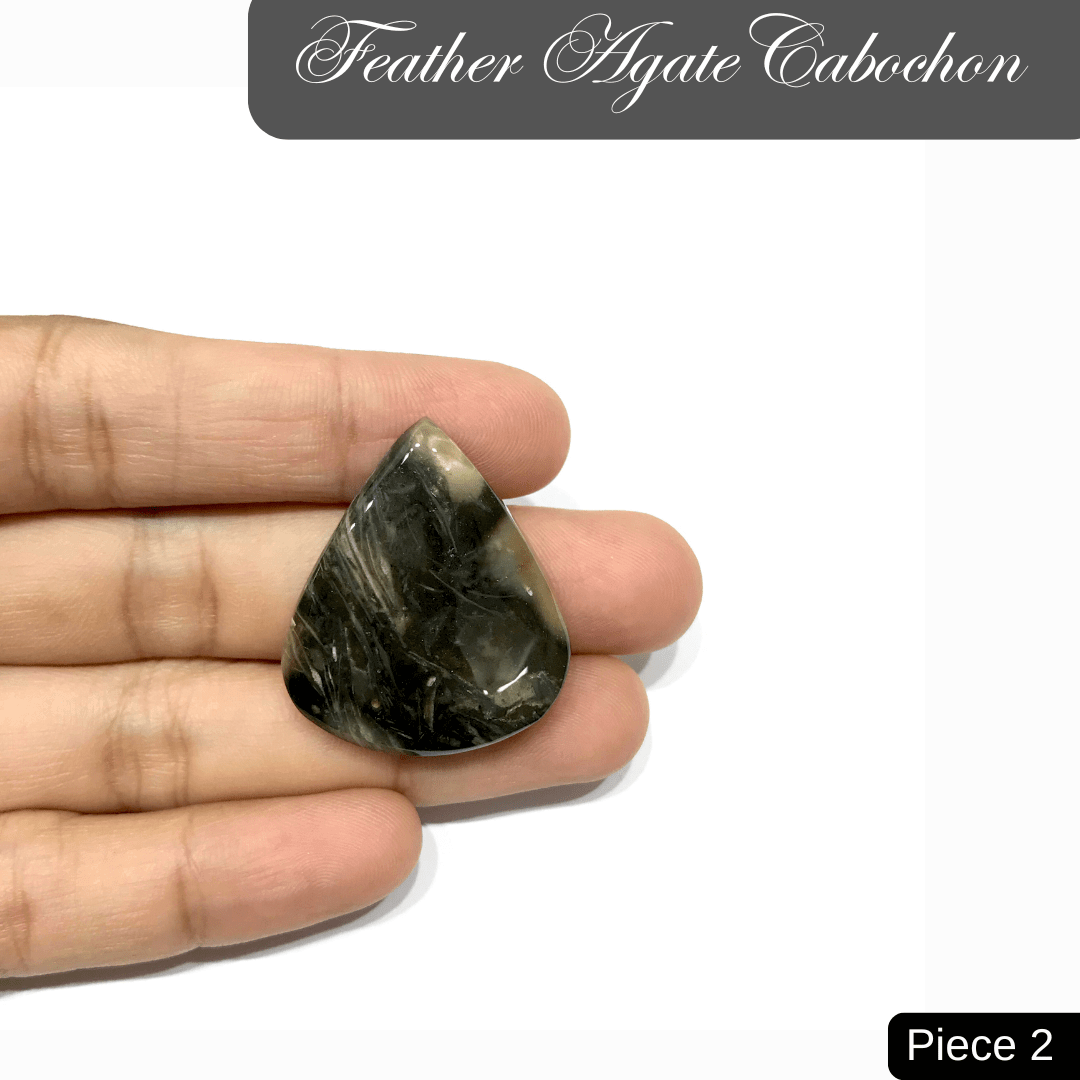 Feather Agate Cabochons - AEORA ROCKS INDIA - Healing Crystals superstore