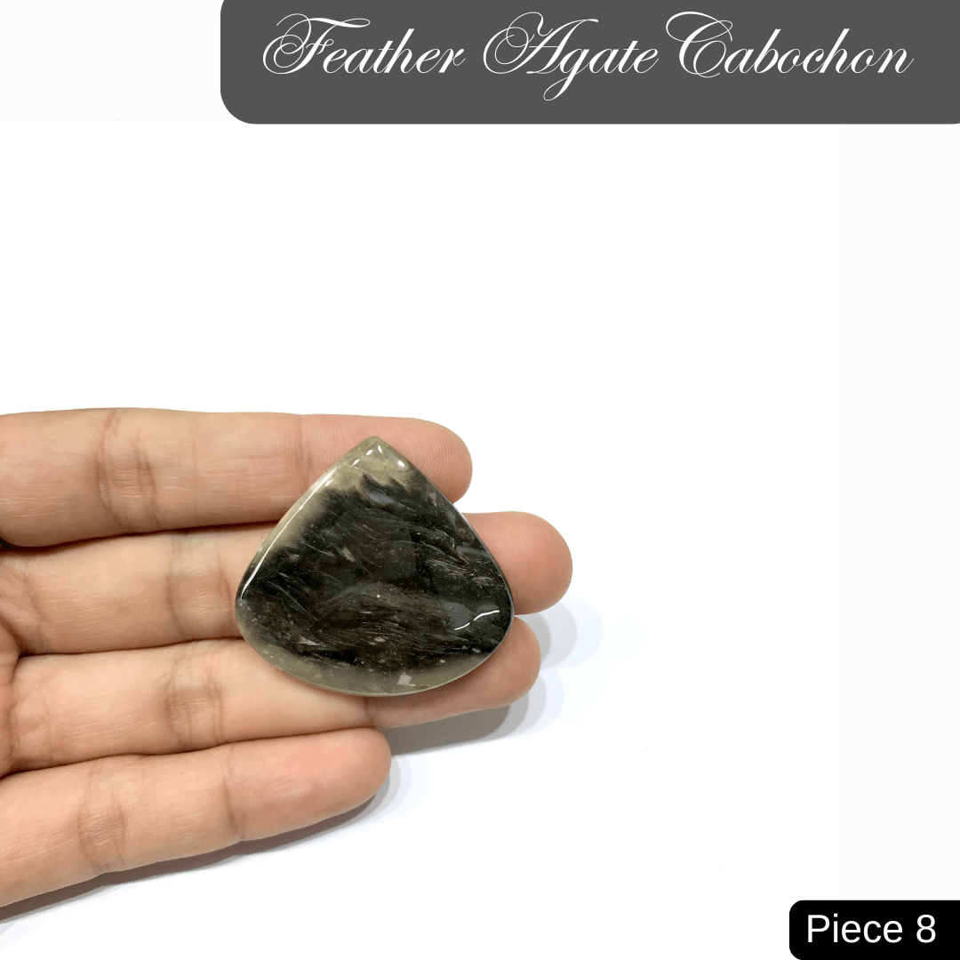 Feather Agate Cabochons - AEORA ROCKS INDIA - Healing Crystals superstore