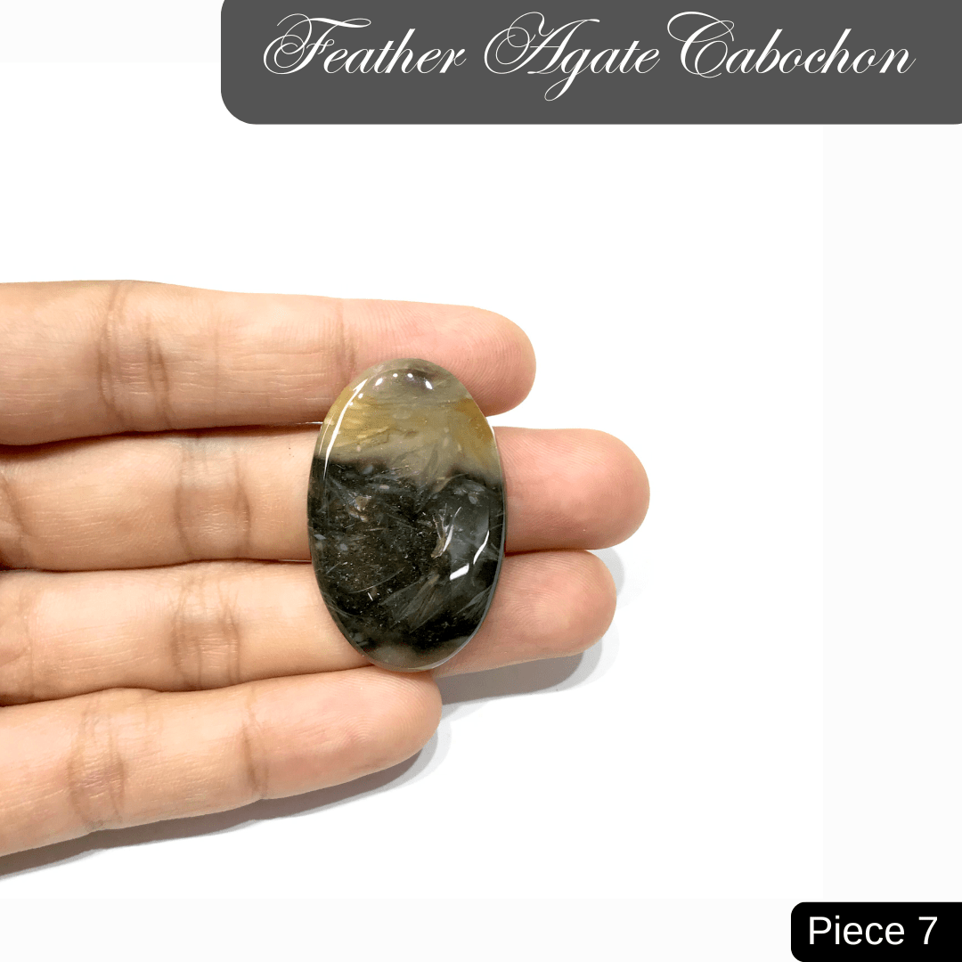 Feather Agate Cabochons - AEORA ROCKS INDIA - Healing Crystals superstore