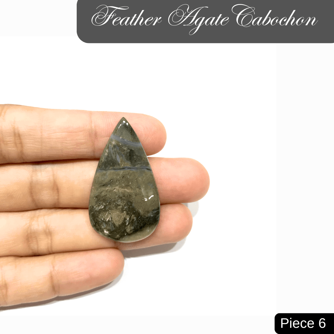 Feather Agate Cabochons - AEORA ROCKS INDIA - Healing Crystals superstore