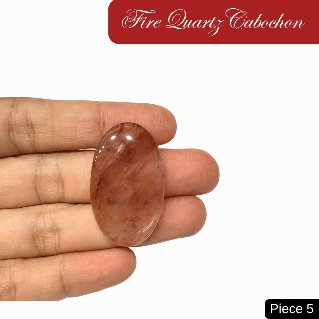 Fire Quartz Cabochons - AEORA ROCKS INDIA - Healing Crystals superstore
