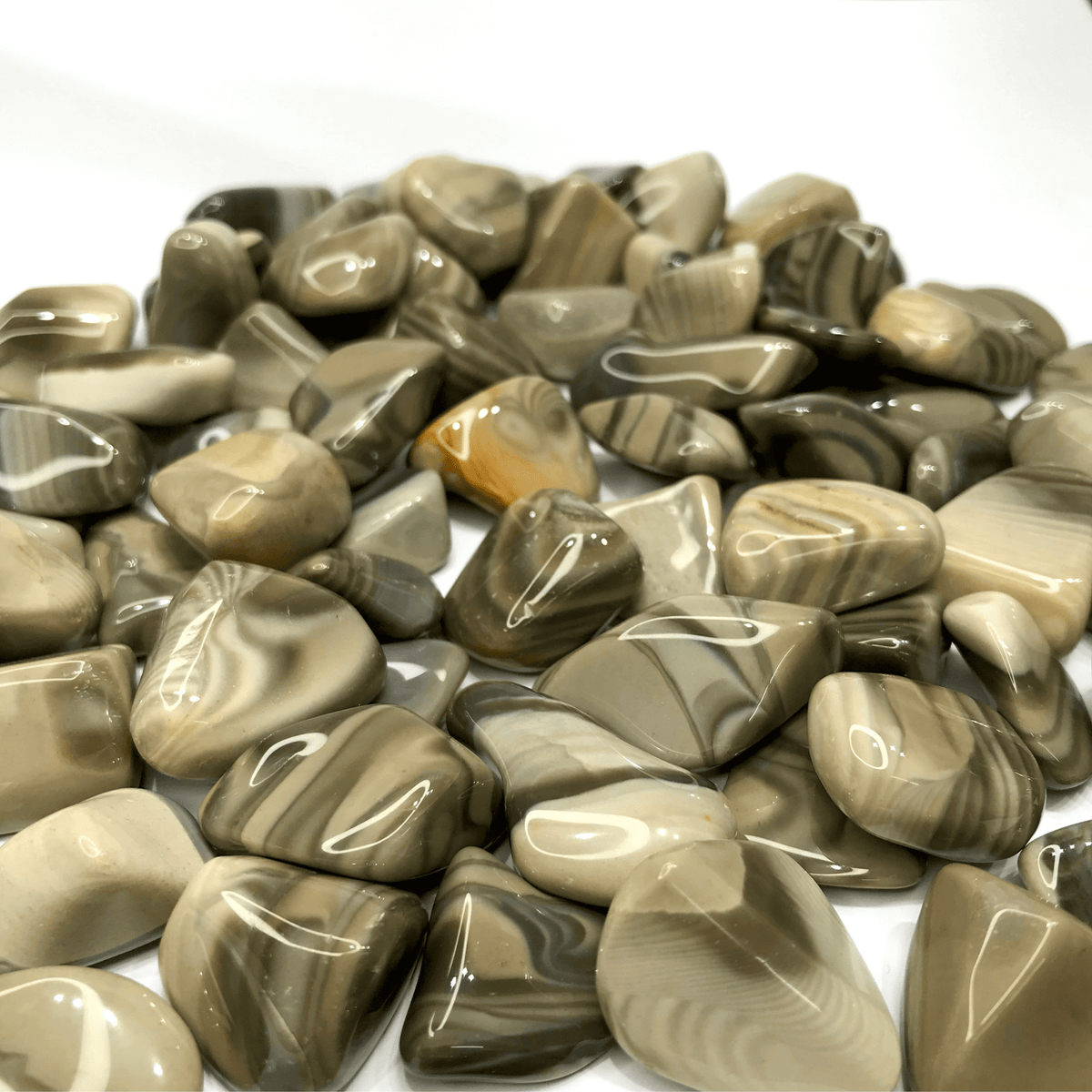 Flint Stone Poland Tumbled Stone - AEORA ROCKS INDIA - Healing Crystals superstore