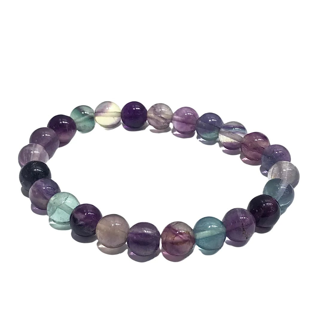 Fluorite Bead Bracelet 8mm in India - Aeora Rocks - AEORA ROCKS INDIA - Healing Crystals superstore