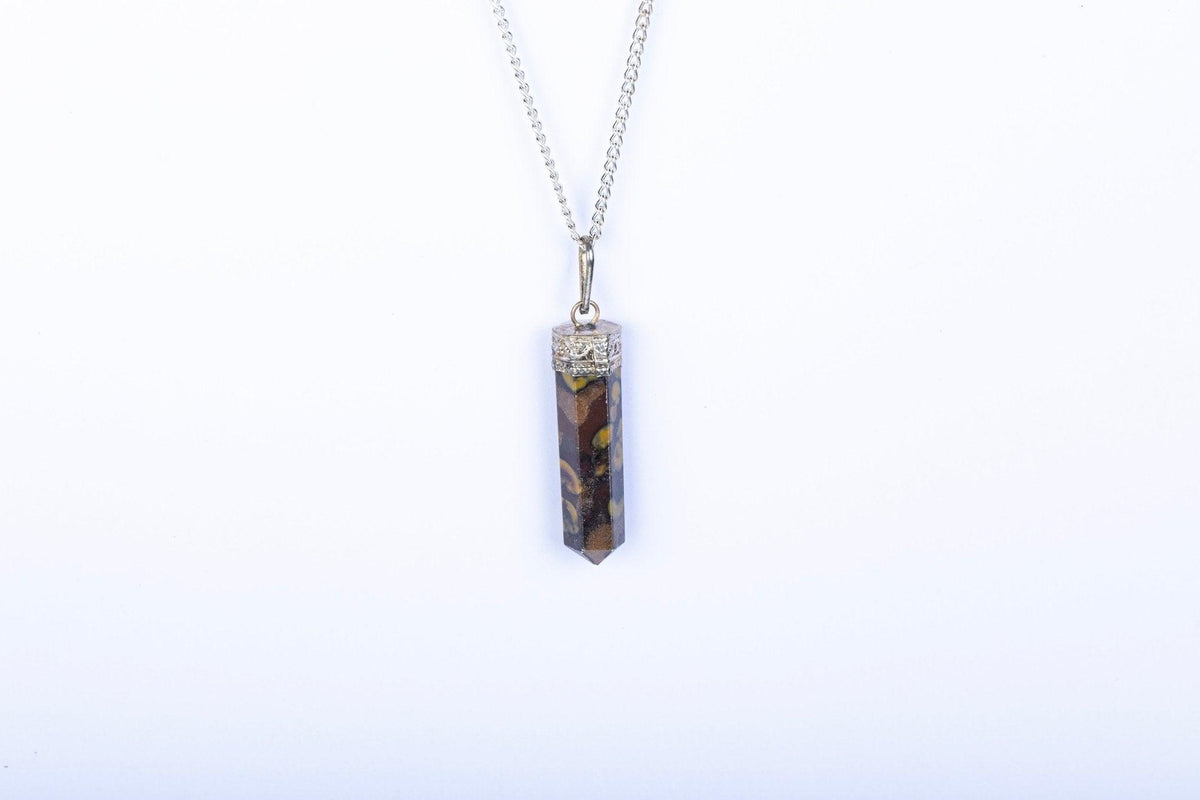Fruit Jasper Single Point Pendant - AEORA ROCKS INDIA - Healing Crystals superstore