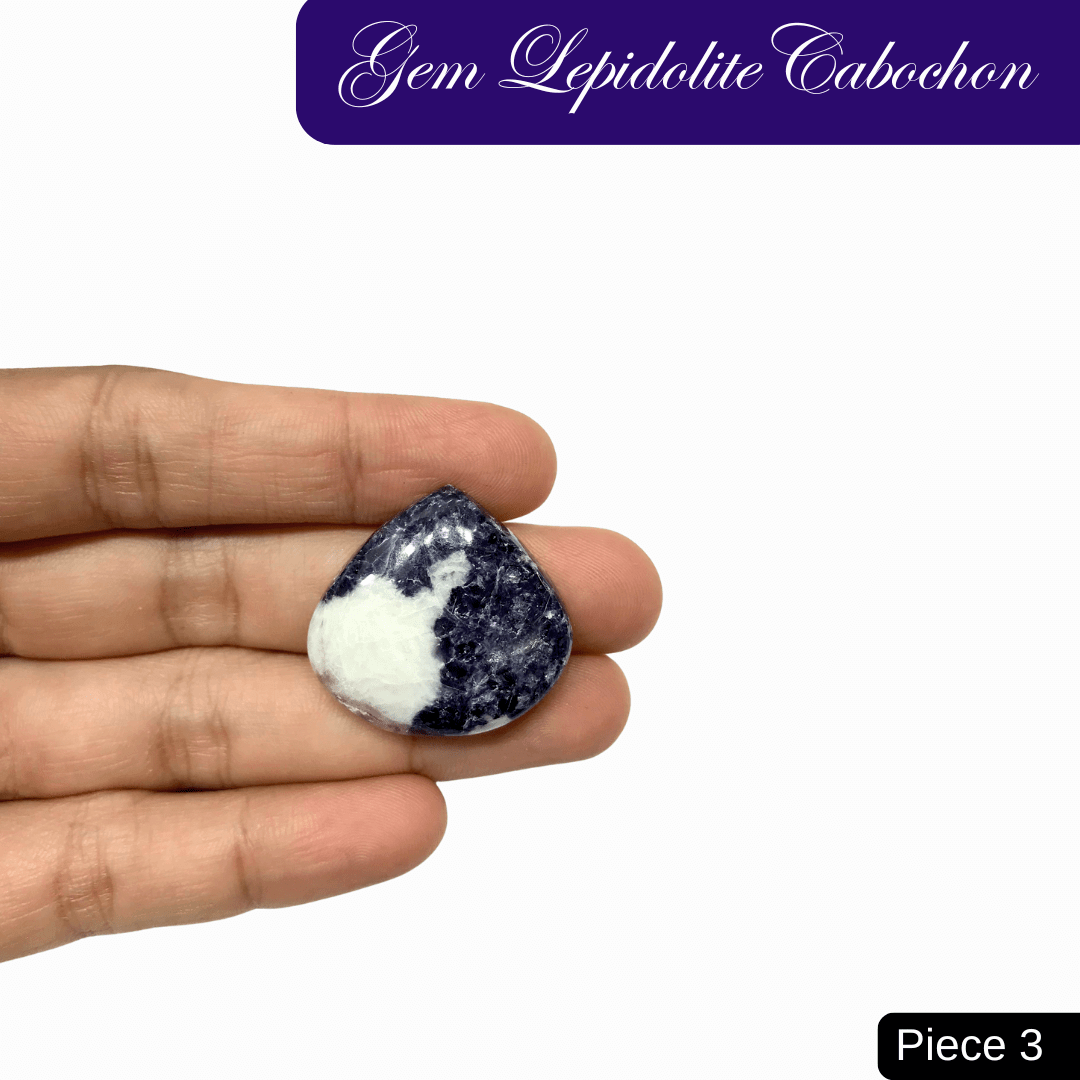 Gem Lepidolite Cabochons - AEORA ROCKS INDIA - Healing Crystals superstore