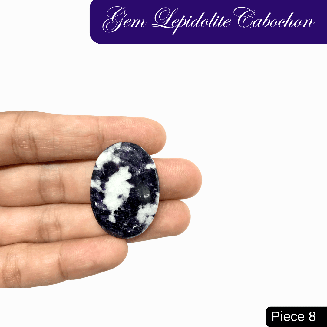Gem Lepidolite Cabochons - AEORA ROCKS INDIA - Healing Crystals superstore