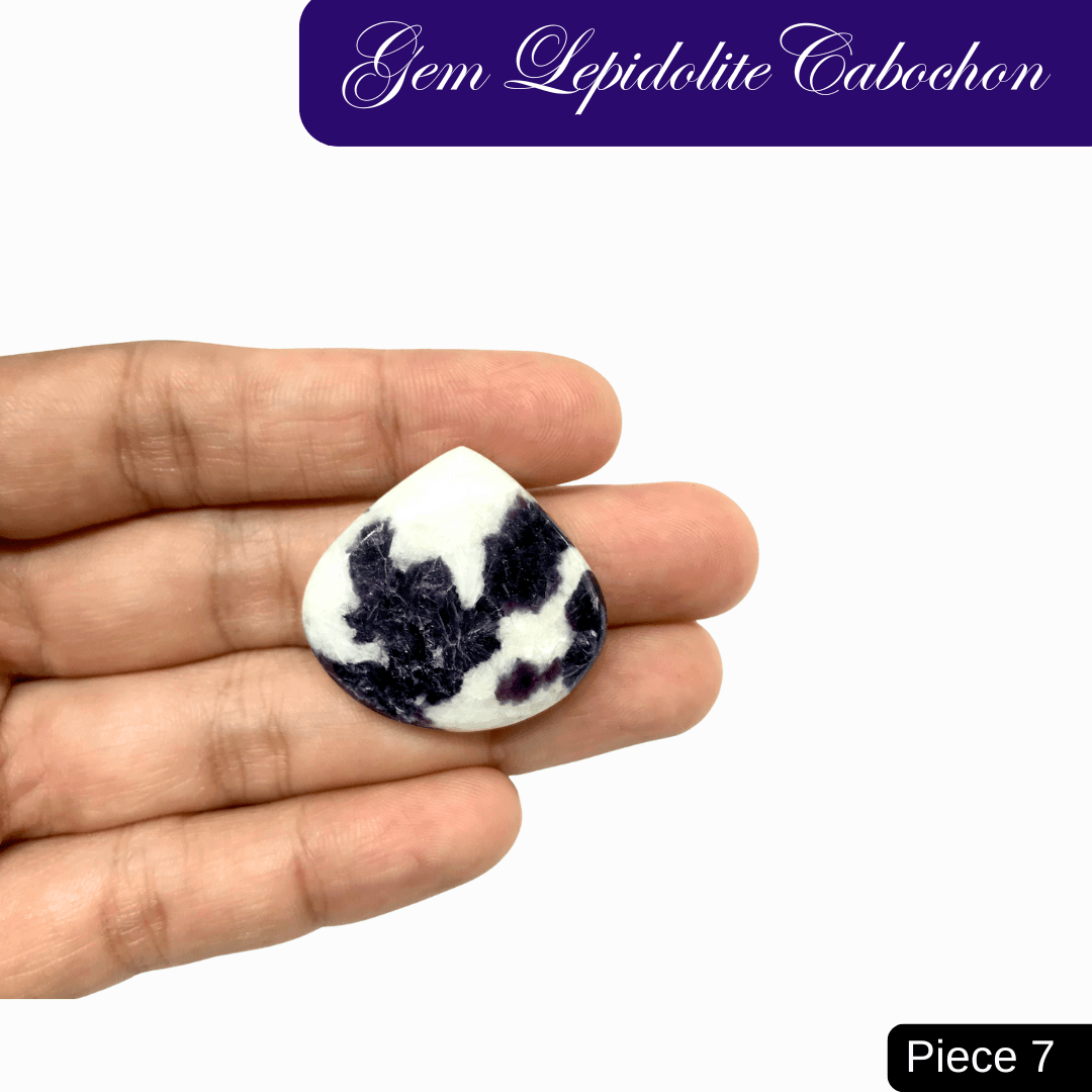 Gem Lepidolite Cabochons - AEORA ROCKS INDIA - Healing Crystals superstore