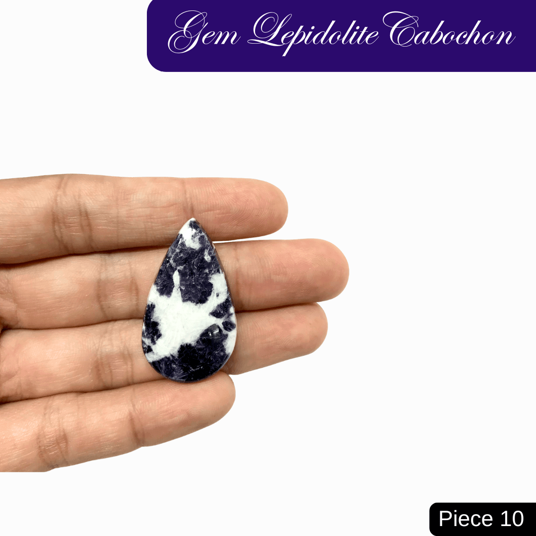 Gem Lepidolite Cabochons - AEORA ROCKS INDIA - Healing Crystals superstore