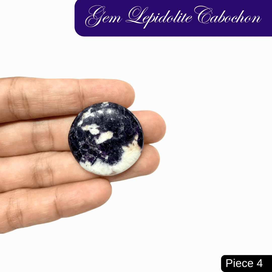 Gem Lepidolite Cabochons - AEORA ROCKS INDIA - Healing Crystals superstore