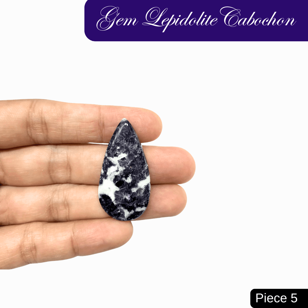 Gem Lepidolite Cabochons - AEORA ROCKS INDIA - Healing Crystals superstore