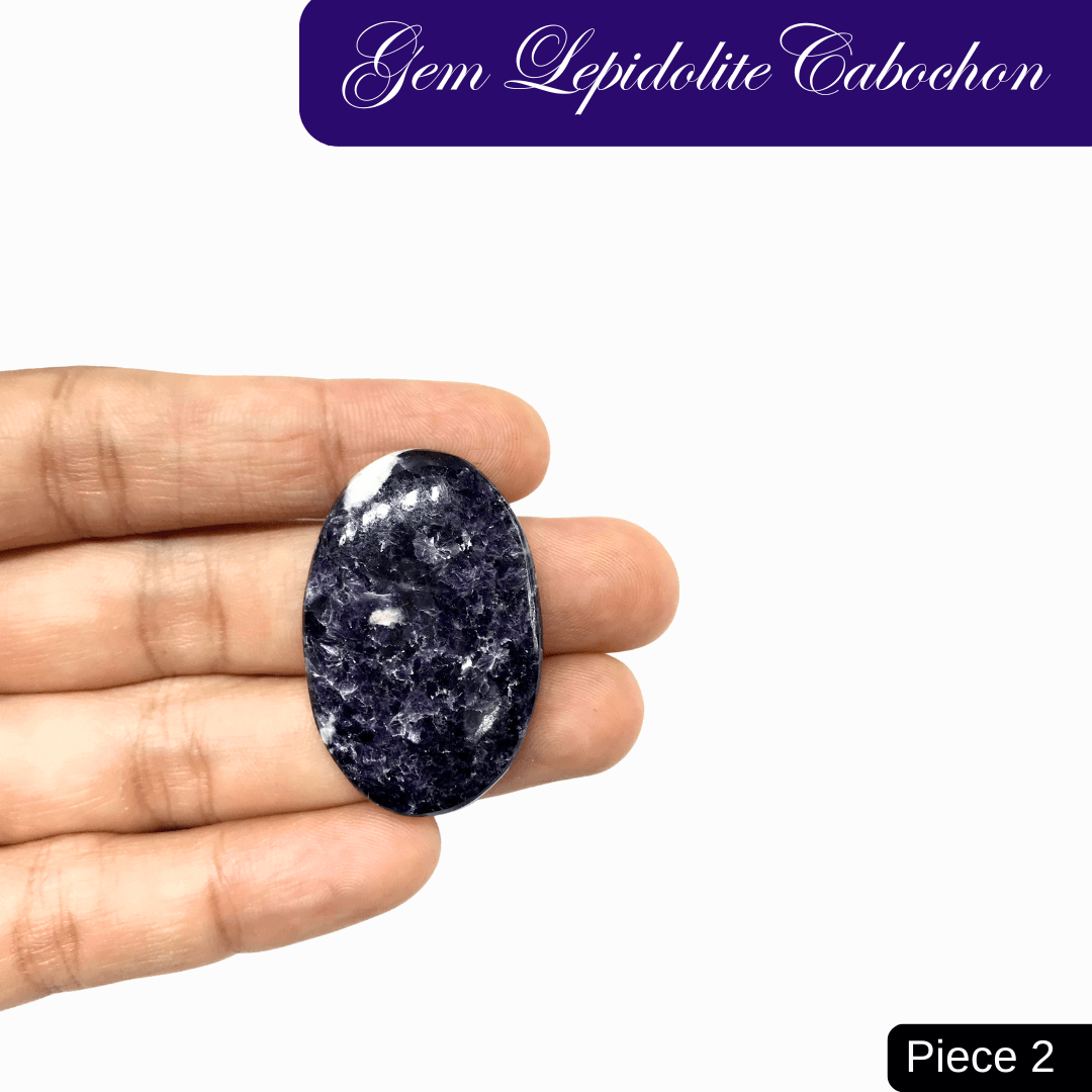 Gem Lepidolite Cabochons - AEORA ROCKS INDIA - Healing Crystals superstore