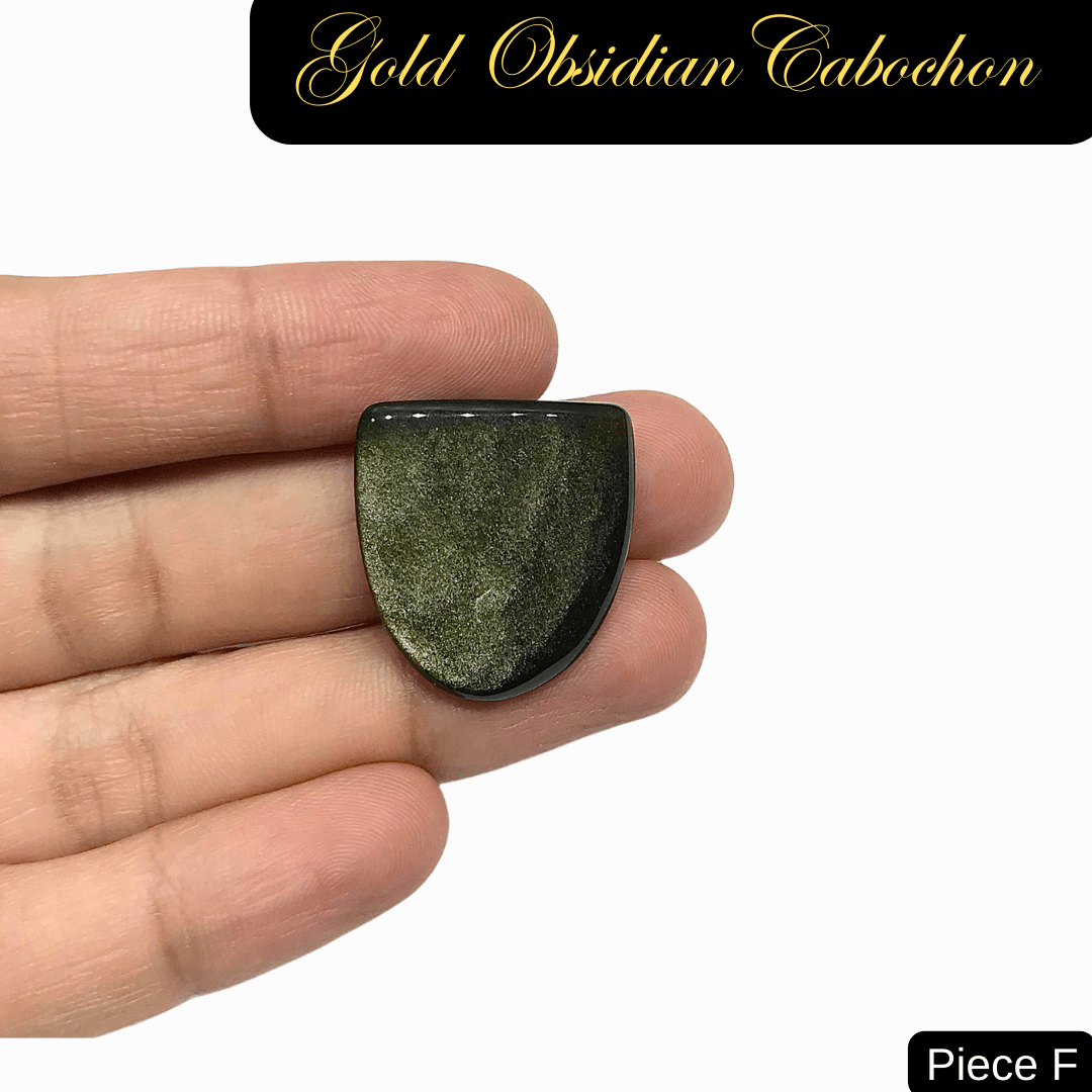 Gold Obsidian Cabochons - AEORA ROCKS INDIA - Healing Crystals superstore