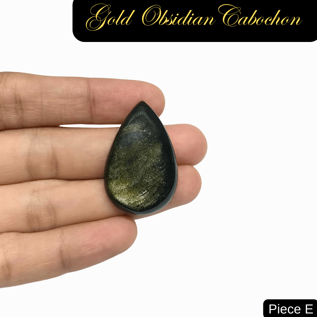 Gold Obsidian Cabochons - AEORA ROCKS INDIA - Healing Crystals superstore