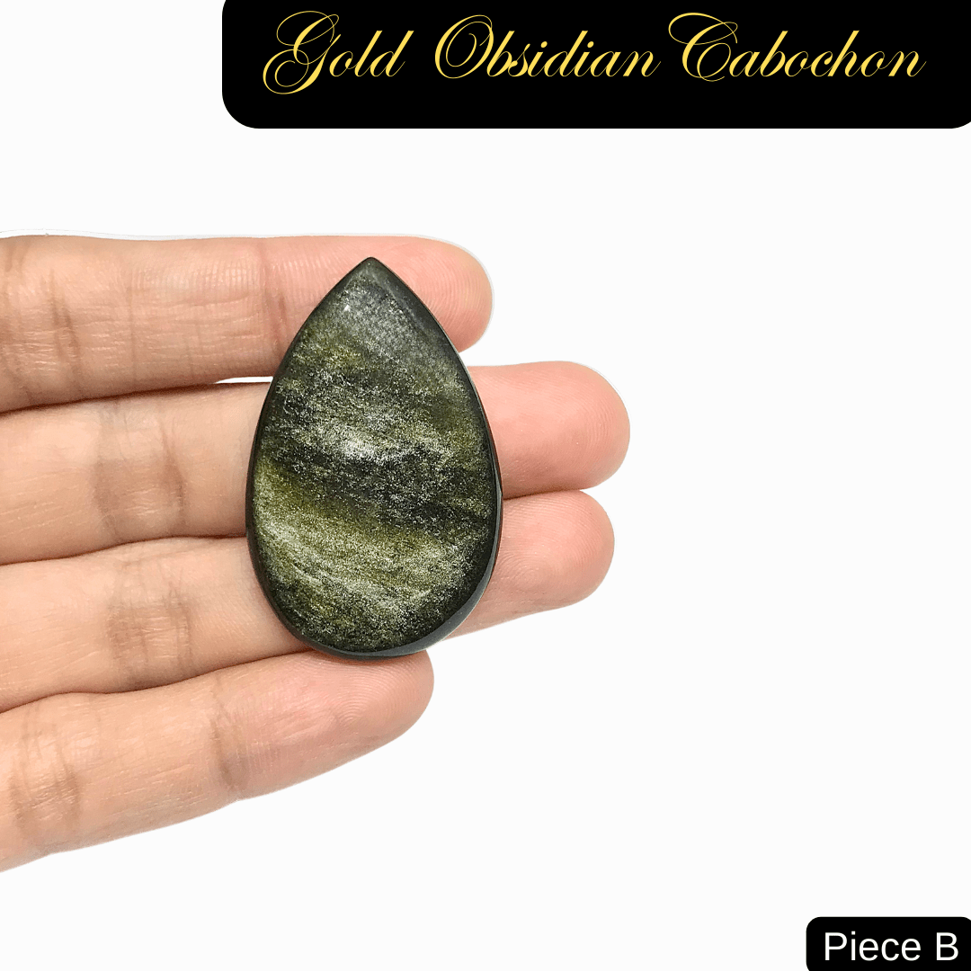 Gold Obsidian Cabochons - AEORA ROCKS INDIA - Healing Crystals superstore