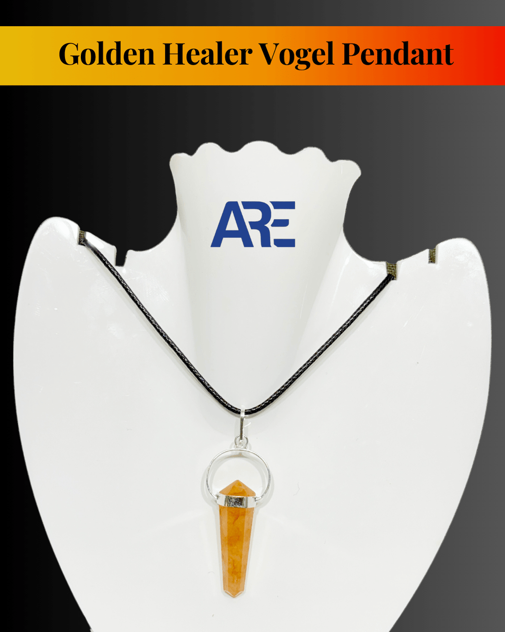 Golden Healer Vogel Pendant - AEORA ROCKS INDIA - Healing Crystals superstore