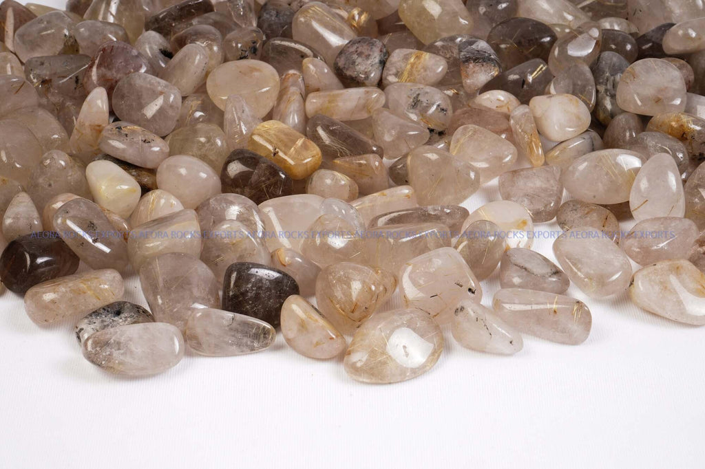 Golden Rutile Tumbled Stone in India - Aeora Rocks - AEORA ROCKS INDIA - Healing Crystals superstore