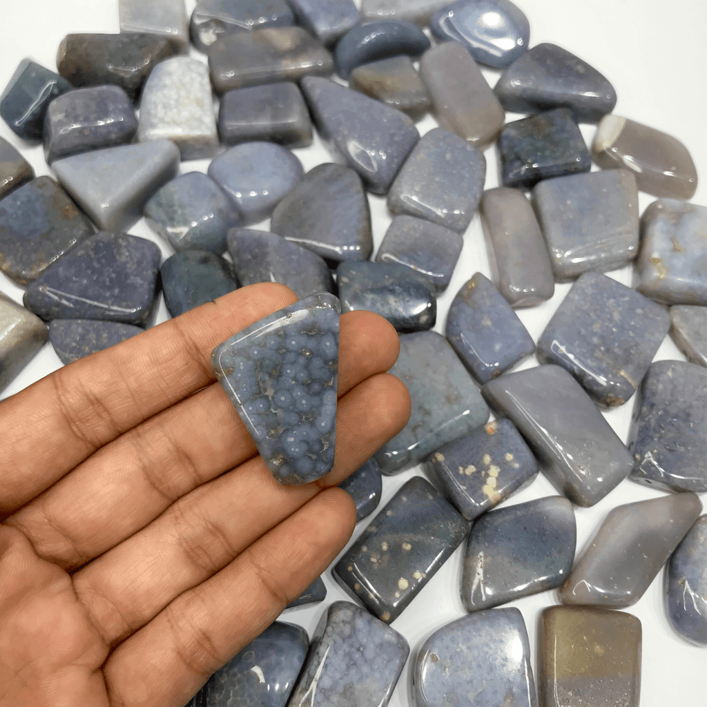 Grape Agate Tumbled Stone - AEORA ROCKS INDIA - Healing Crystals superstore