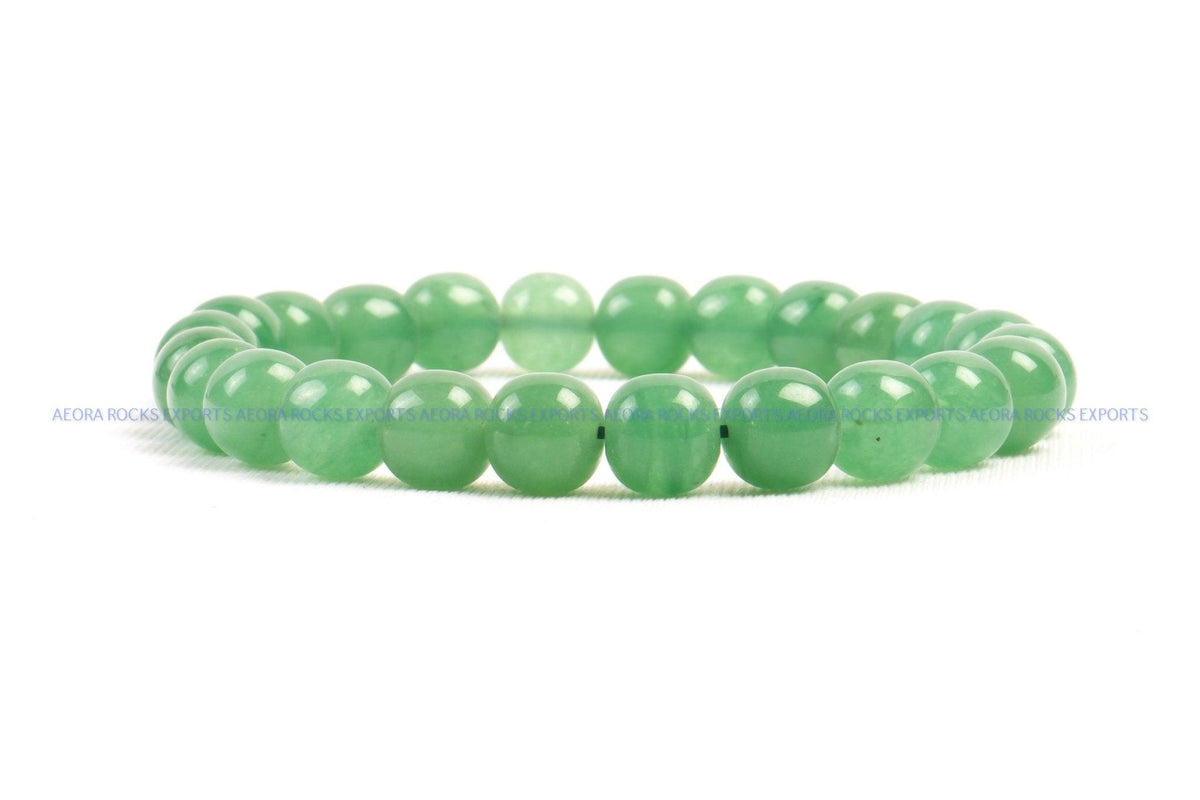 Green Aventurine Bead Bracelet in India - Aeora Rocks - AEORA ROCKS INDIA - Healing Crystals superstore