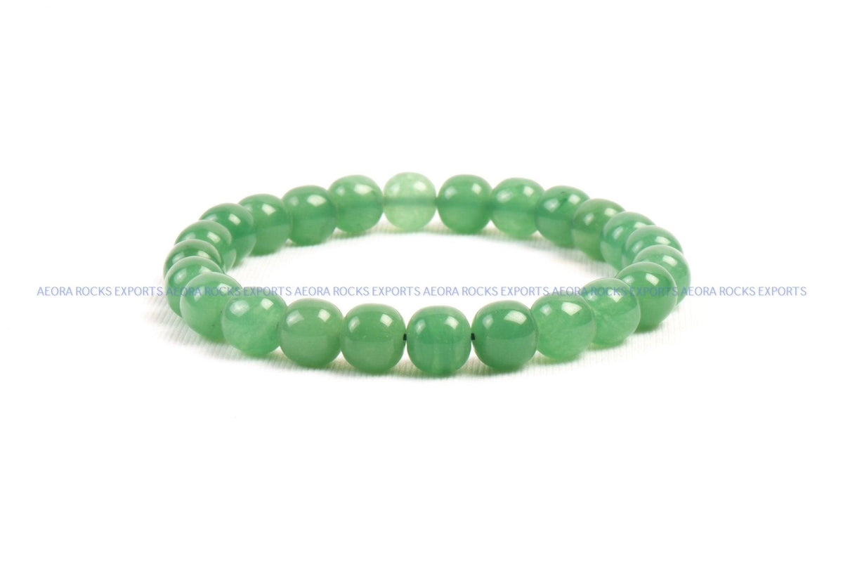 Green Aventurine Bead Bracelet in India - Aeora Rocks - AEORA ROCKS INDIA - Healing Crystals superstore