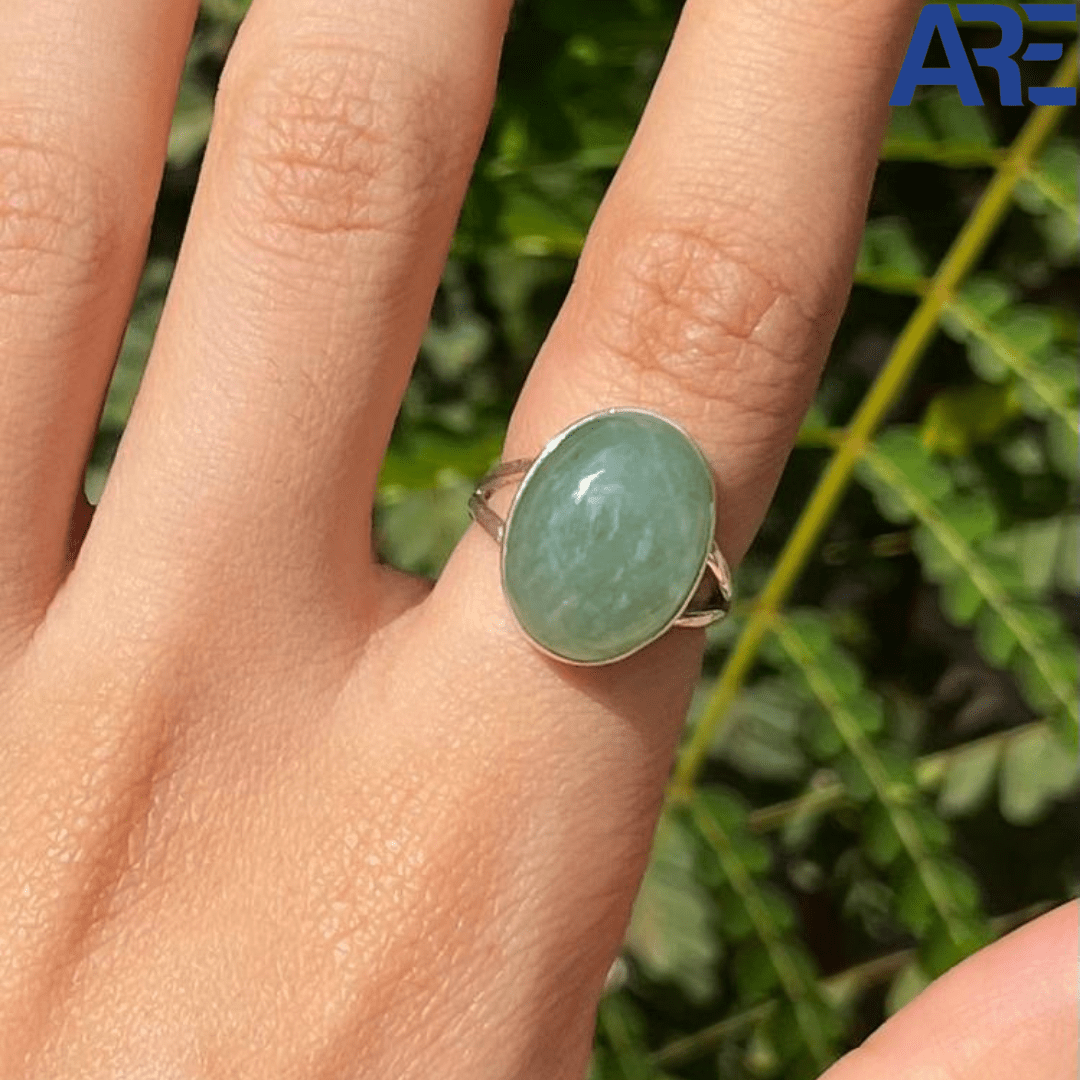 Green Aventurine Ring - AEORA ROCKS INDIA - Healing Crystals superstore