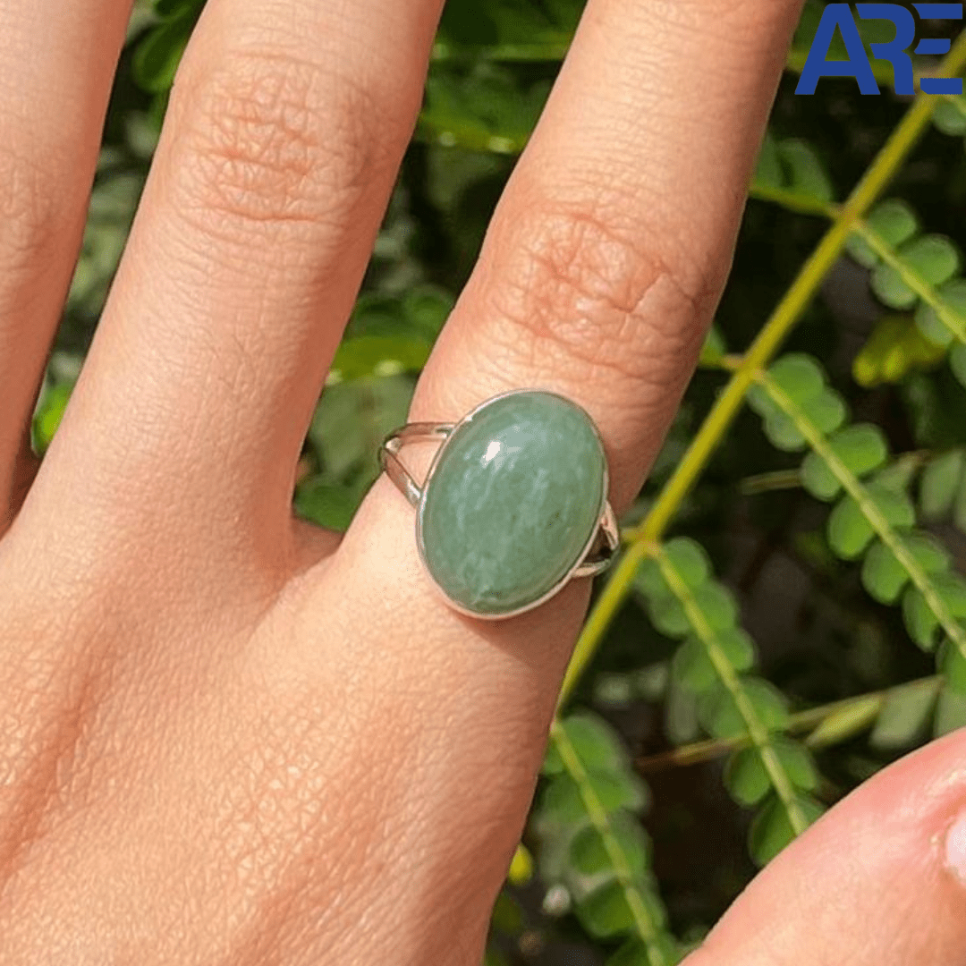 Green Aventurine Ring - AEORA ROCKS INDIA - Healing Crystals superstore