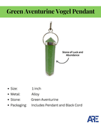 Green Aventurine Vogel Pendant - AEORA ROCKS INDIA - Healing Crystals superstore