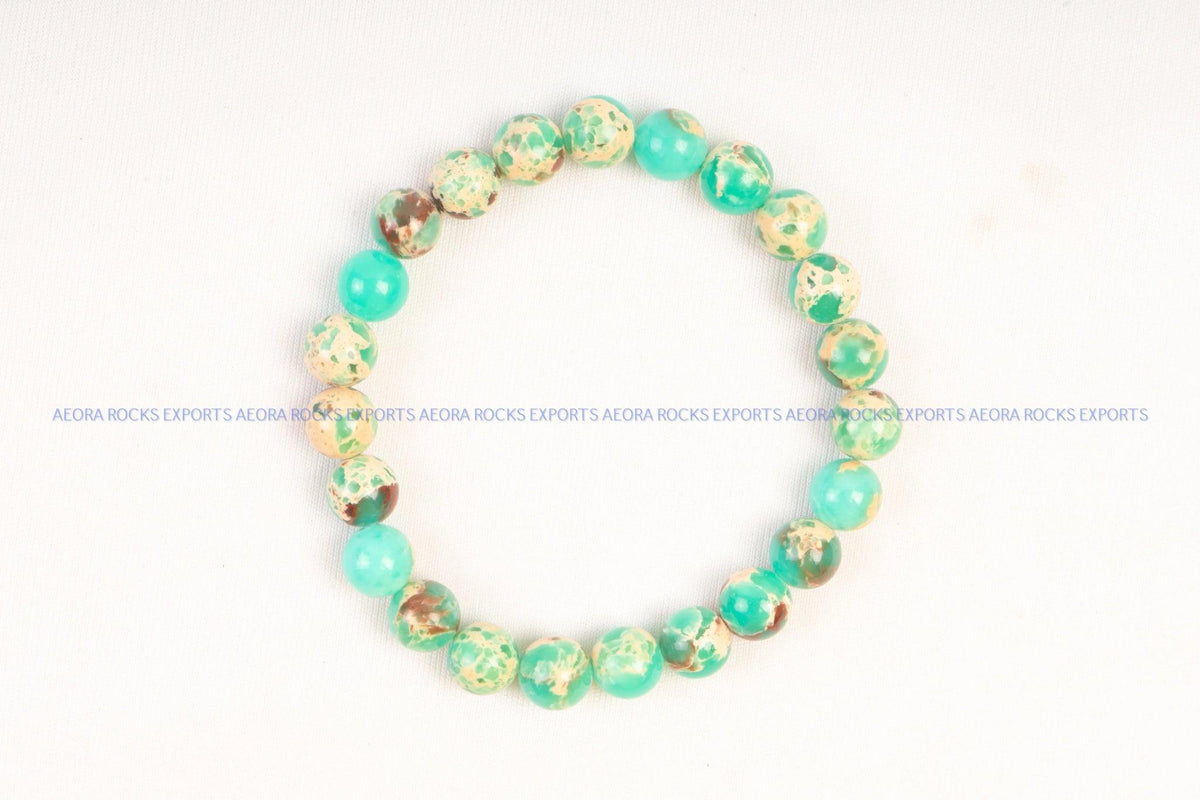 Green Magnesite Bead Bracelet in India - Aeora Rocks - AEORA ROCKS INDIA - Healing Crystals superstore
