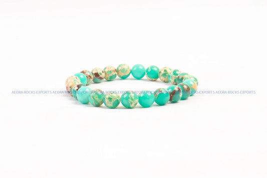 Green Magnesite Bead Bracelet in India - Aeora Rocks - AEORA ROCKS INDIA - Healing Crystals superstore